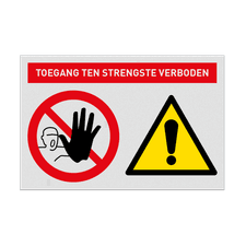 Veiligheidsbord vlak Alupanel (2mm)