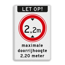 Aluminium informatiebord met dubbel omgezette rand