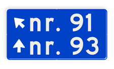 Aluminium informatiebord met een dubbel omgezette rand