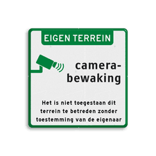 Aluminium informatiebord met een dubbel omgezette rand
