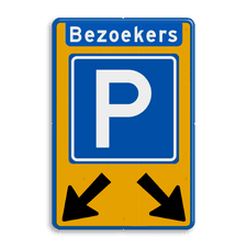 Aluminium informatiebord met dubbel omgezette rand