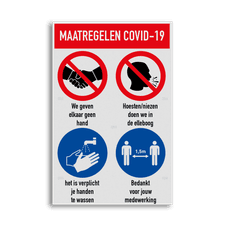 Veiligheidsbord vlak Alupanel (2mm)