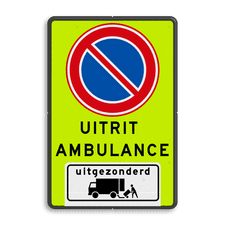 Aluminium informatiebord met dubbel omgezette rand