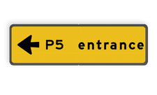 Aluminium informatiebord met een dubbel omgezette rand