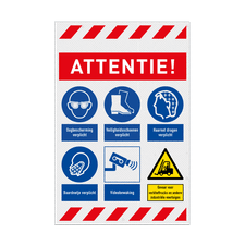 Veiligheidsbord vlak Alupanel (2mm)