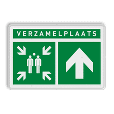 Veiligheidsbord met dubbel omgezette rand