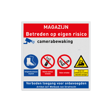 Veiligheidsbord vlak Alupanel (2mm)