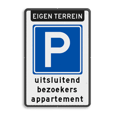 Aluminium informatiebord met dubbel omgezette rand
