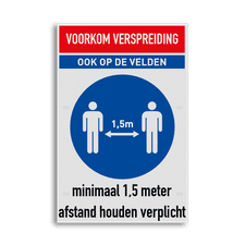 Veiligheidsbord vlak Alupanel (2mm)