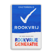 Aluminium bord met een dubbel omgezette rand