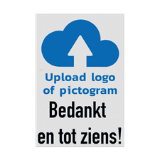 Veiligheidsbord vlak Alupanel (2mm)