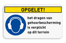 Veiligheidsbord met dubbel omgeplooide rand