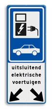 Aluminium informatiebord met een dubbel omgezette rand