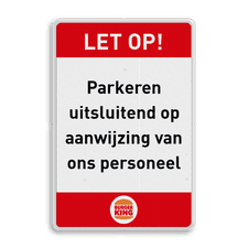 Aluminium bord met een dubbel omgezette rand
