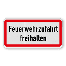 Verkehrsschild aus DibondTraffic mit Alform Rahmen