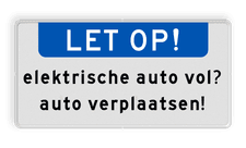 Aluminium informatiebord met een dubbel omgezette rand