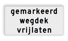Aluminium informatiebord met een dubbel omgezette rand