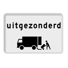 Aluminium informatiebord met een dubbel omgezette rand