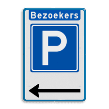 Aluminium informatiebord met dubbel omgezette rand