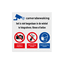 Veiligheidsbord vlak Alupanel (2mm)