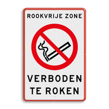 Aluminium informatiebord met dubbel omgezette rand