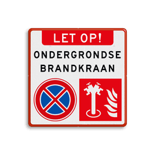 Aluminium informatiebord met een dubbel omgezette rand