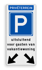 Aluminium informatiebord met een dubbel omgezette rand