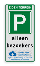Aluminium informatiebord met een dubbel omgezette rand