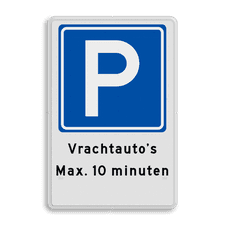 Aluminium informatiebord met dubbel omgezette rand
