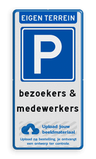 Aluminium informatiebord met een dubbel omgezette rand