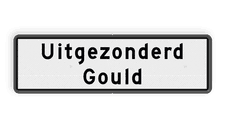 Aluminium scheepvaartbord met een dubbel omgezette rand