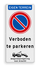 Aluminium informatiebord met een dubbel omgezette rand