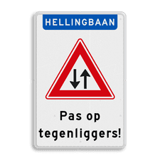 Aluminium informatiebord met dubbel omgezette rand