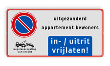 Aluminium informatiebord met een dubbel omgezette rand