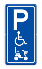 Aluminium informatiebord met een dubbel omgezette rand