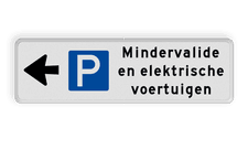 Aluminium informatiebord met een dubbel omgezette rand