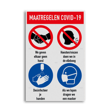 Veiligheidsbord vlak Alupanel (2mm)
