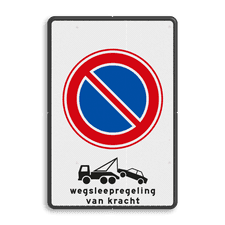 Aluminium informatiebord met dubbel omgezette rand