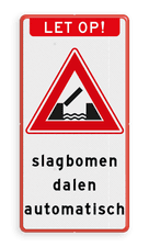 Aluminium informatiebord met een dubbel omgezette rand