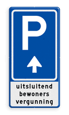 Aluminium informatiebord met een dubbel omgezette rand