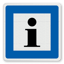 Verkehrsschild aus DibondTraffic mit Alform Rahmen