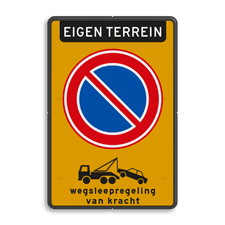 Aluminium informatiebord met dubbel omgezette rand
