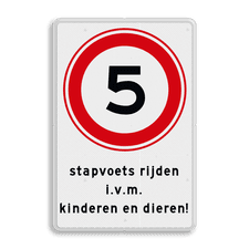 Aluminium informatiebord met dubbel omgezette rand