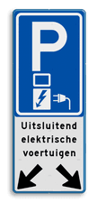 Aluminium informatiebord met een dubbel omgezette rand