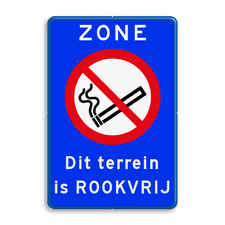 Aluminium informatiebord met dubbel omgezette rand
