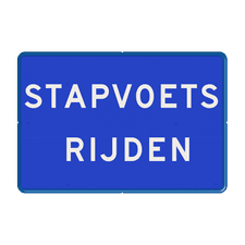Aluminium informatiebord met een dubbel omgezette rand