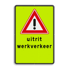 Aluminium informatiebord met dubbel omgezette rand