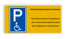 Aluminium informatiebord met een dubbel omgezette rand