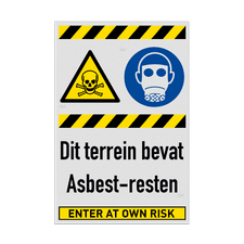 Veiligheidsbord vlak Alupanel (2mm)