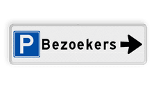 Aluminium informatiebord met een dubbel omgezette rand